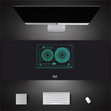Industrial Style Tech Oversized Seam Keyboard Mouse Desk Pad